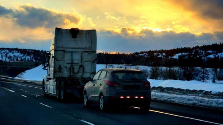 tft alco group trucks winter sunset
